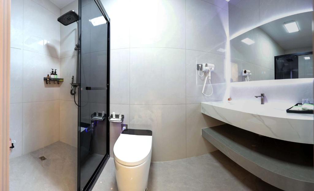 Ένα μπάνιο στο Xuegu Xuefu Lai Inn