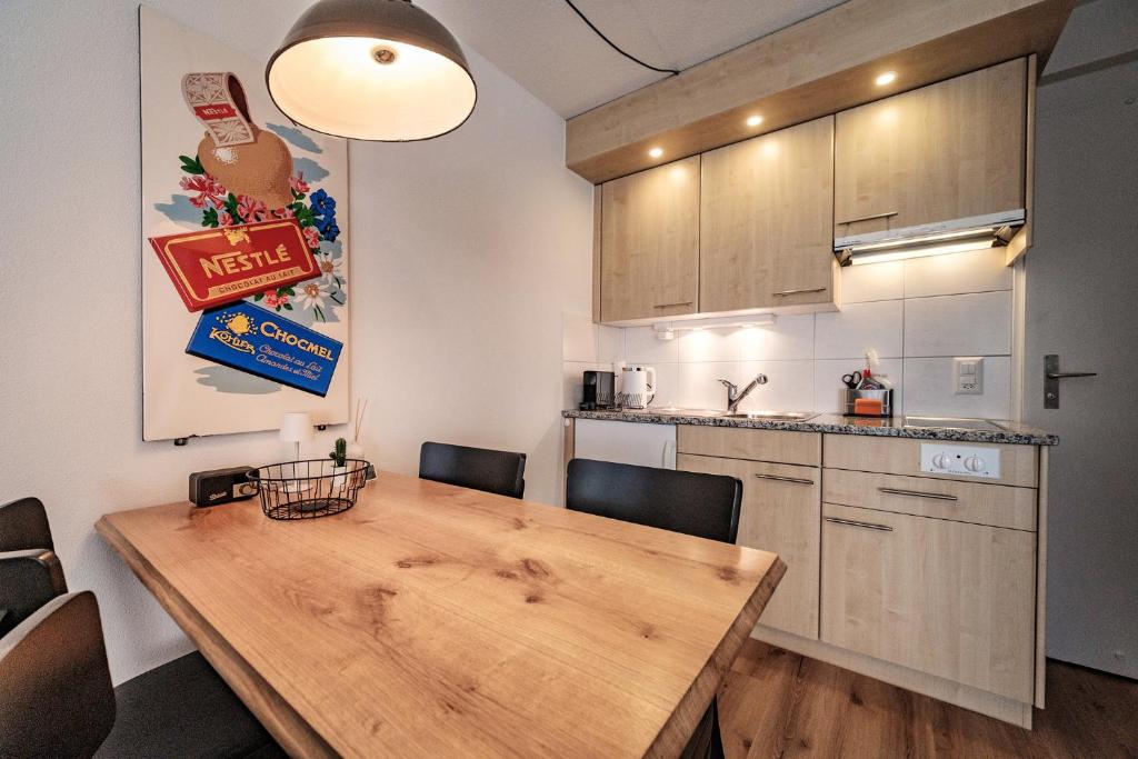 Kuchyň nebo kuchyňský kout v ubytování Paradies 212