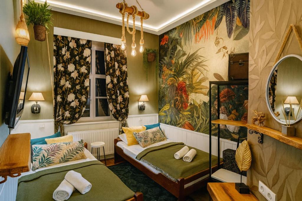 Ένα ή περισσότερα κρεβάτια σε δωμάτιο στο Urban Budget Boutique Hotel