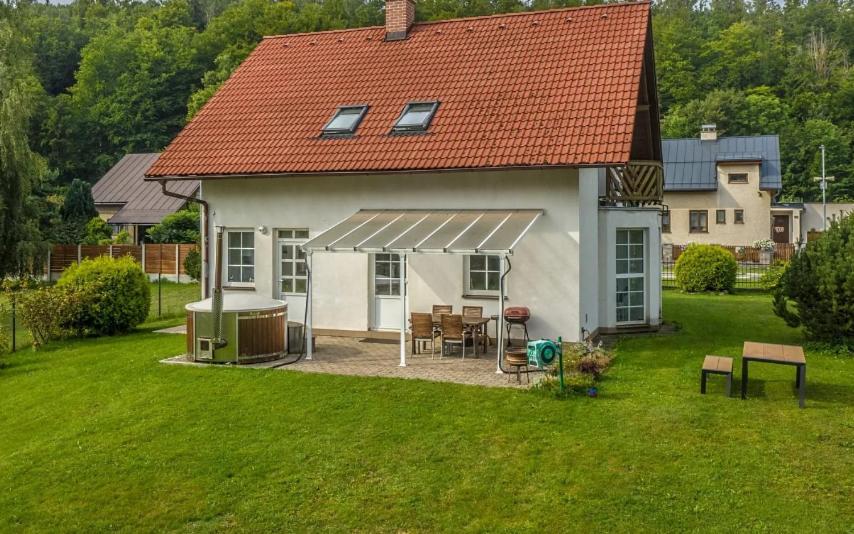 Zahrada ubytování V Bukách