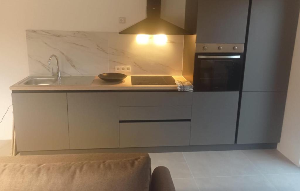 Η κουζίνα ή μικρή κουζίνα στο Haus A