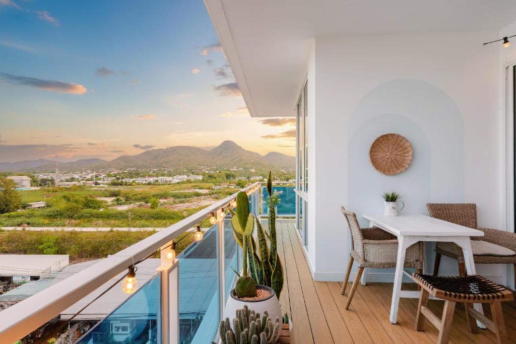 Nespecifikovaný výhled na hory nebo výhled na hory při pohledu z apartmánu