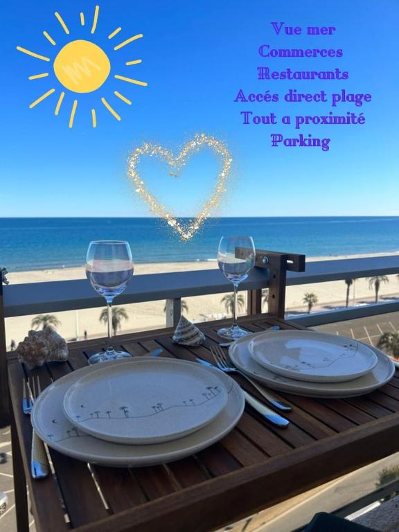 Cosy T2 avec vue imprenable sur la mer