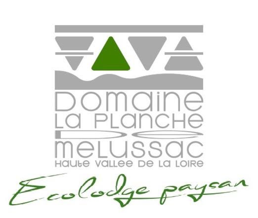 a logo for a planner melos agency at Domaine de la Planche de Melussac in Cussac-sur-Loire