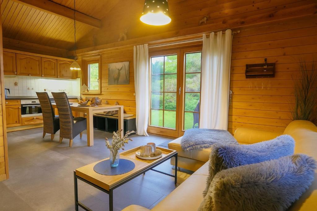 Dapur atau dapur kecil di Küstenhaus Silbermöwe