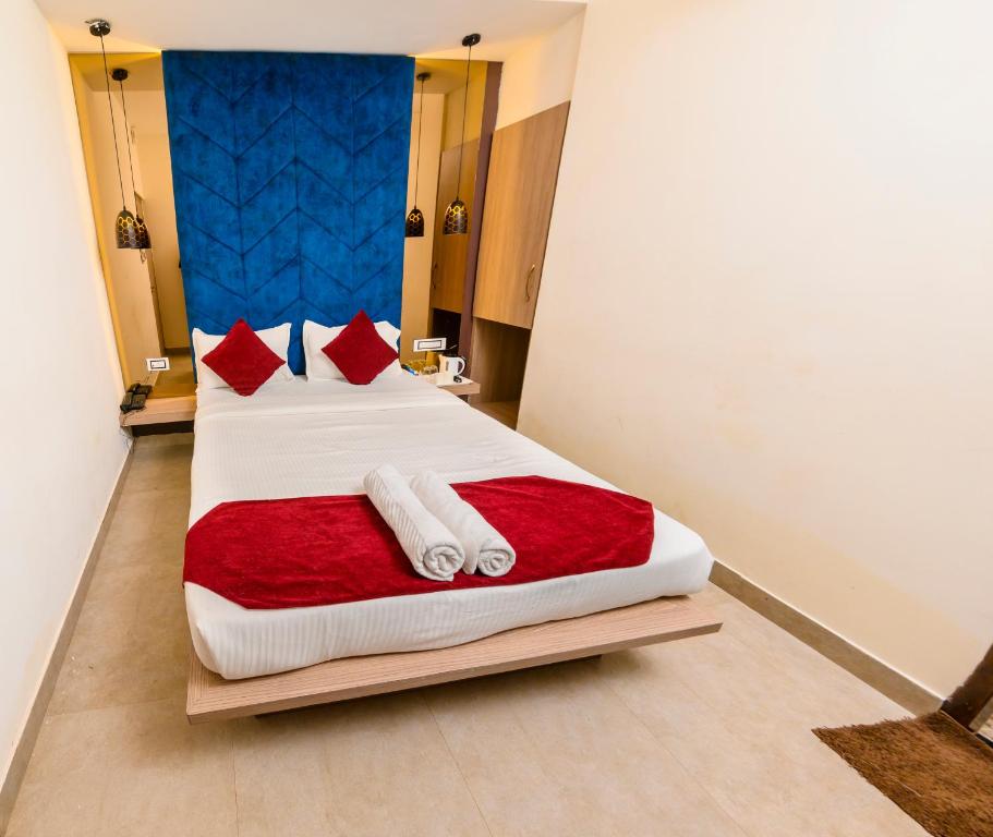 Postel nebo postele na pokoji v ubytování hotel beachfront