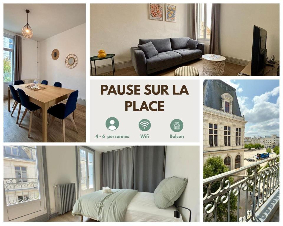 Χώρος καθιστικού στο Pause sur la place