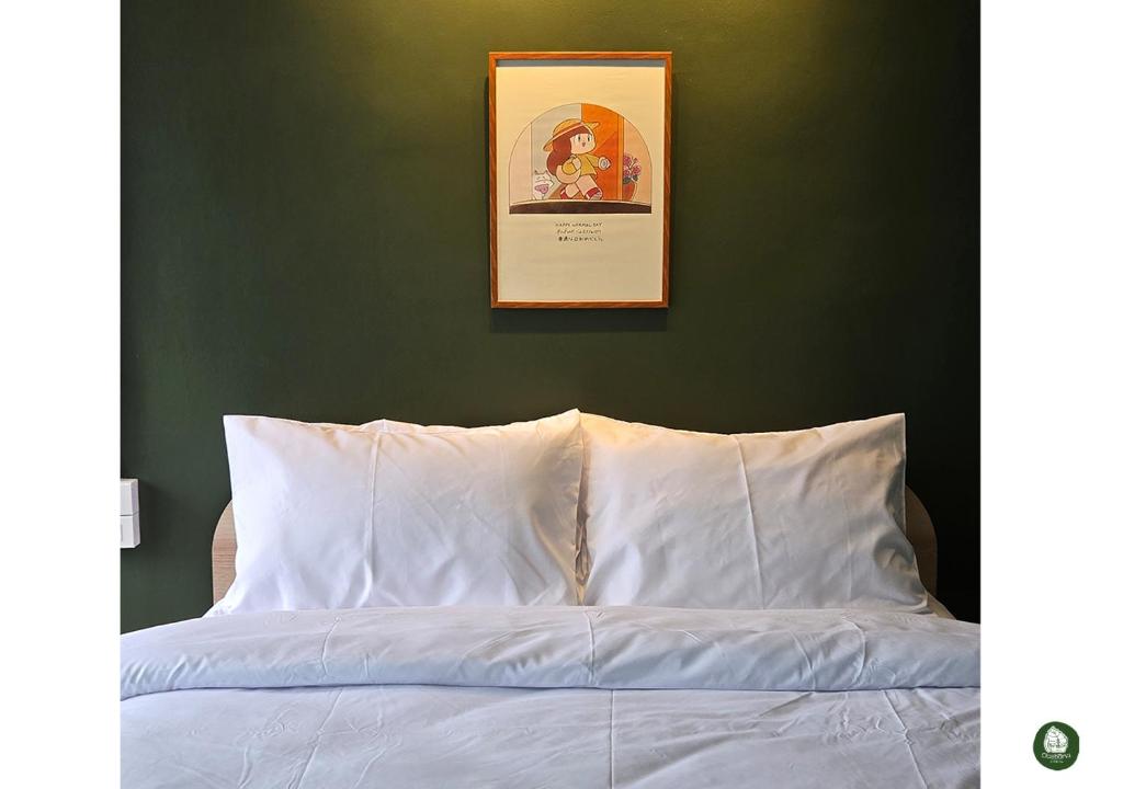 Ένα ή περισσότερα κρεβάτια σε δωμάτιο στο Obahomu Vacation House for 4-8 pax, 5 min walk to Icon Siam