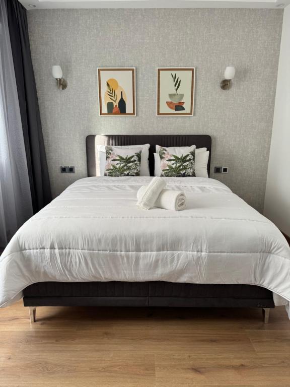 Postel nebo postele na pokoji v ubytování Home hassan