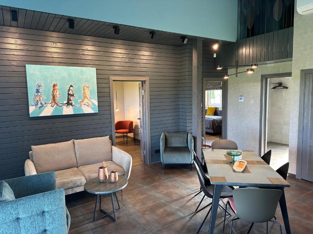 Χώρος καθιστικού στο MĖTA