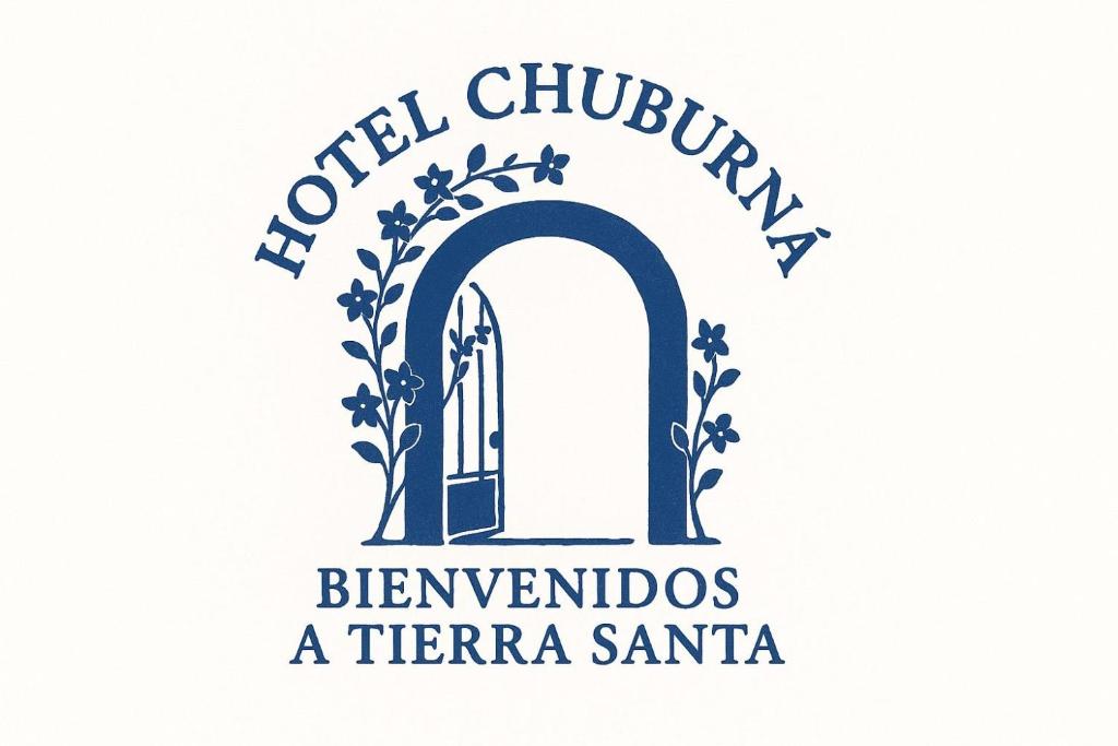 a logo for a school curriculum with an arch and a door at Hotel Chuburna in Chuburná