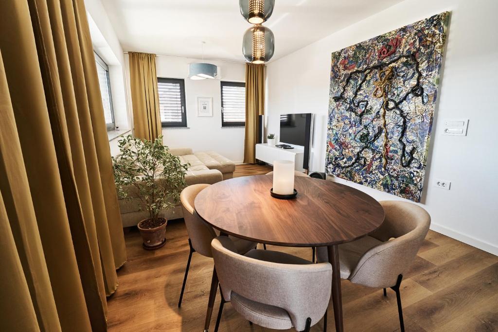 TV a/nebo společenská místnost v ubytování Alpine View Premium