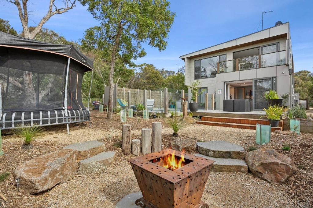 Bygningen som feriehuset ligger i