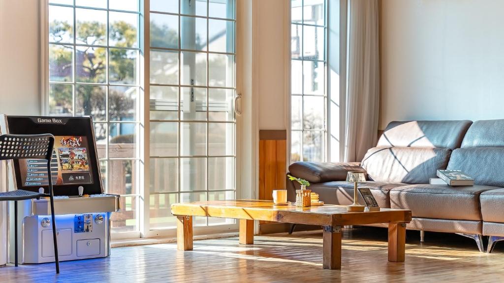 Posezení v ubytování Daebudo olive Poolvilla pension