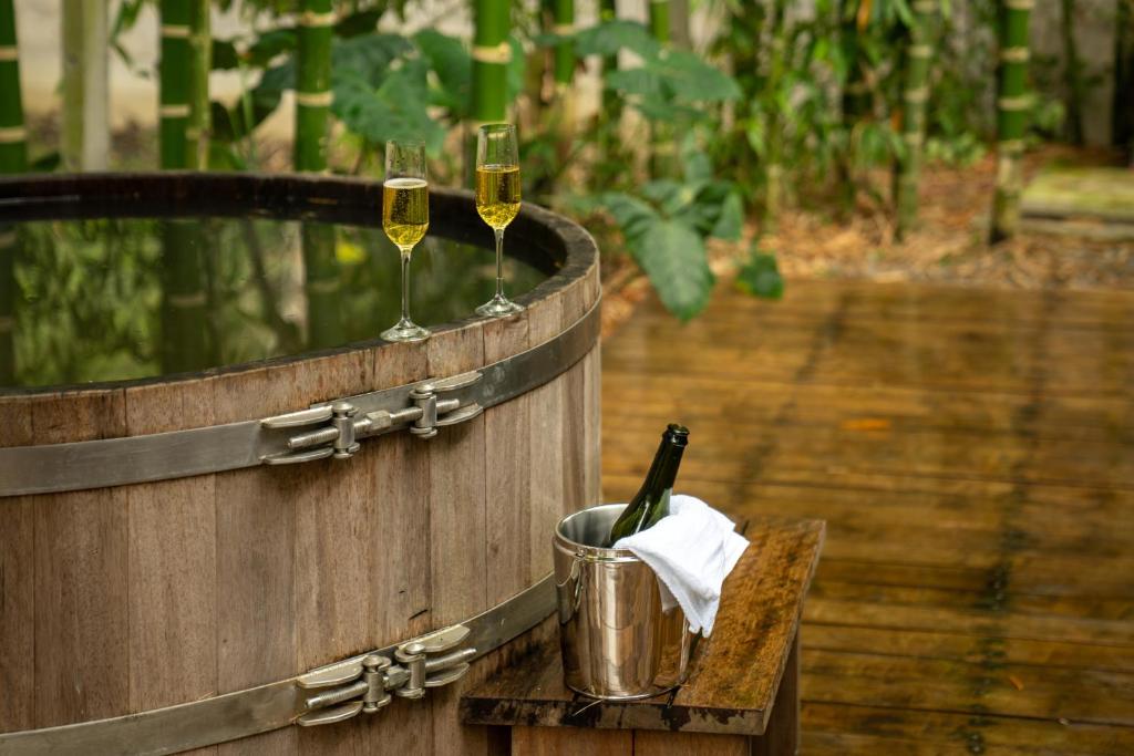 Romantic Mirror-Clad Tiny with Private Hot Tub