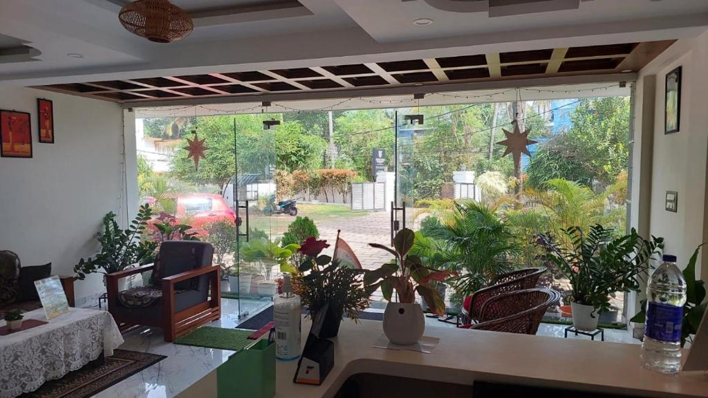 Κήπος έξω από το White House Residency