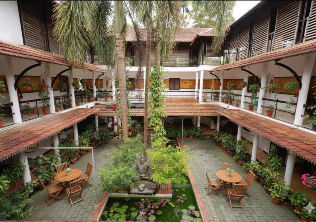 Zahrada ubytování courtyard cafe