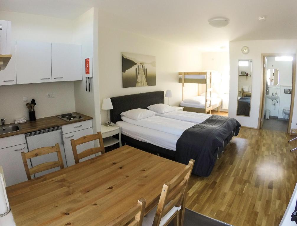 Kuchyň nebo kuchyňský kout v ubytování South Central Apartments