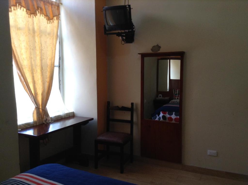 Postel nebo postele na pokoji v ubytování Hostal Buenos Aires