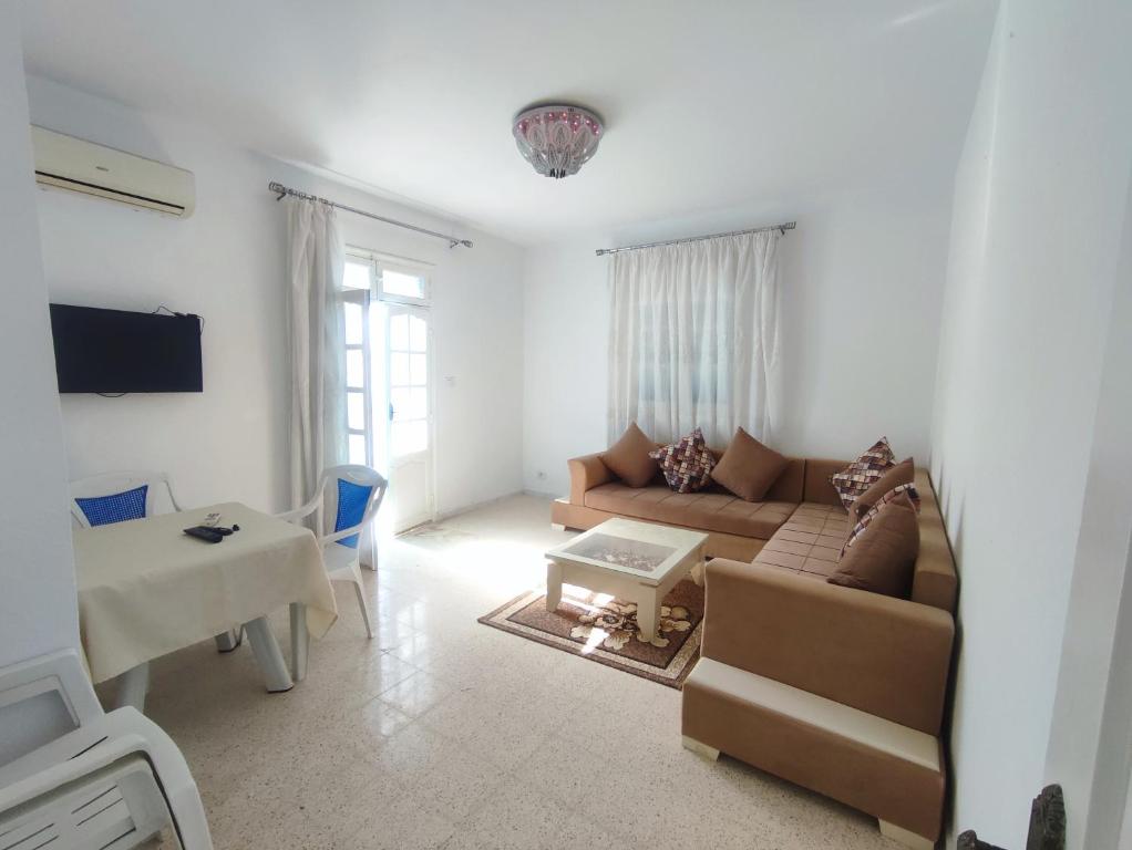 Χώρος καθιστικού στο Charmant T3