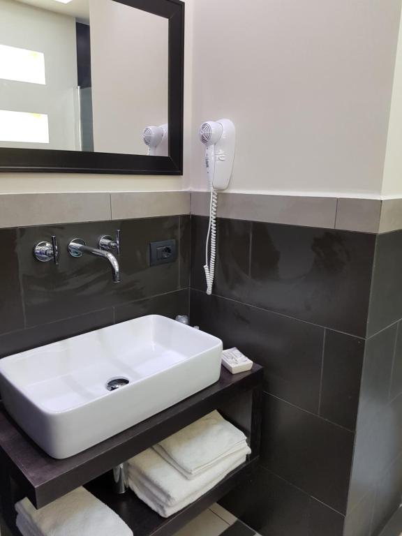Koupelna v ubytování Mina Accomodation