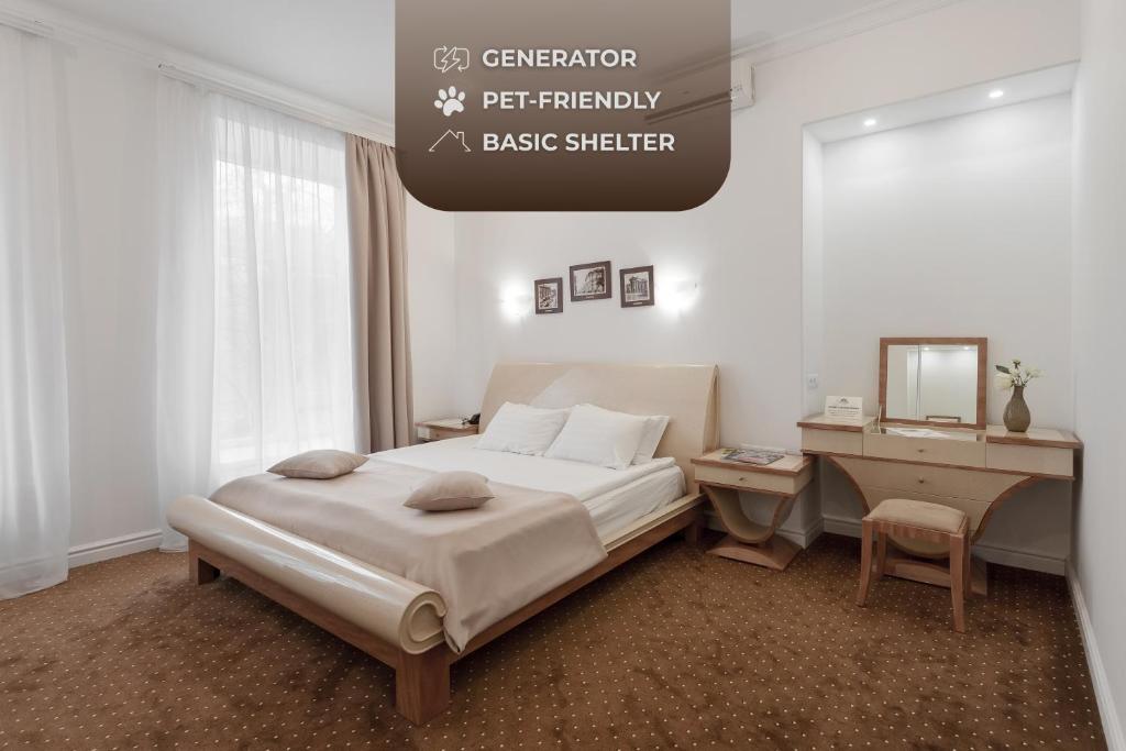 Postel nebo postele na pokoji v ubytování Langeron Park Hotel