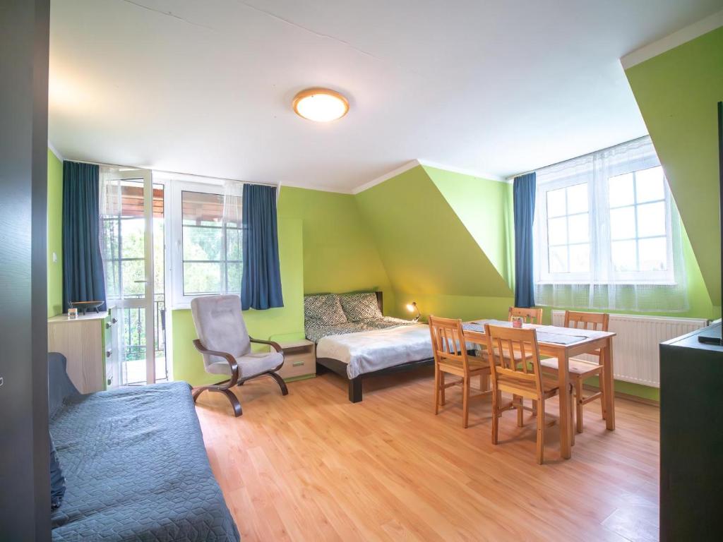 Χώρος καθιστικού στο Pokoje Maxi Mare Piamola