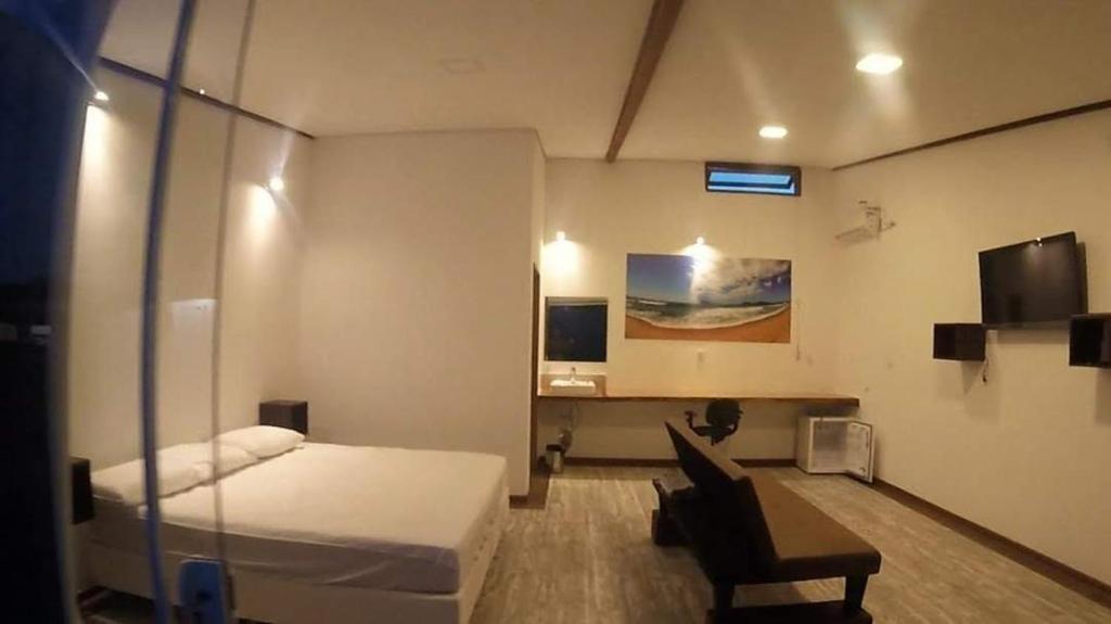 TV a/nebo společenská místnost v ubytování Green Lodge Eco Life Hotel