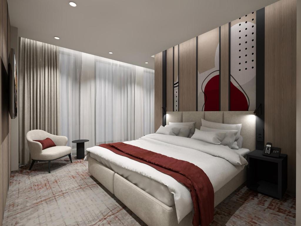 Postel nebo postele na pokoji v ubytování Ramada by Wyndham Zalau