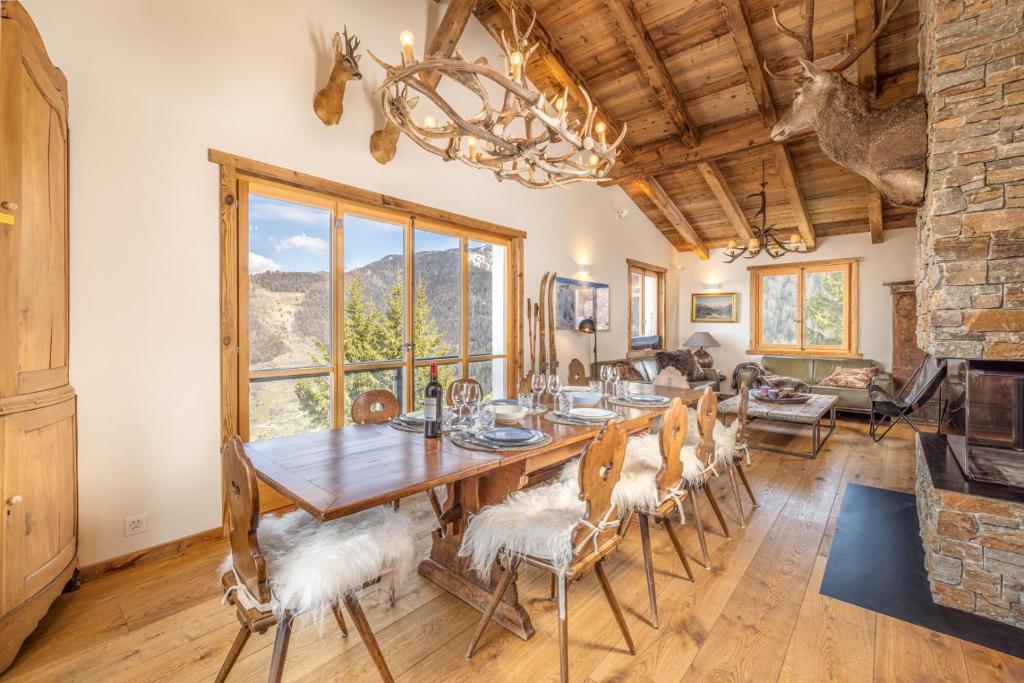 Posezení v ubytování Chalet Pain Saigle