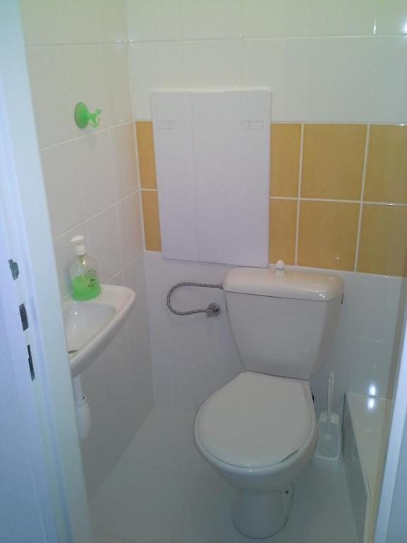 Koupelna v ubytování Apartmán Hastrmánek, Kvilda 3