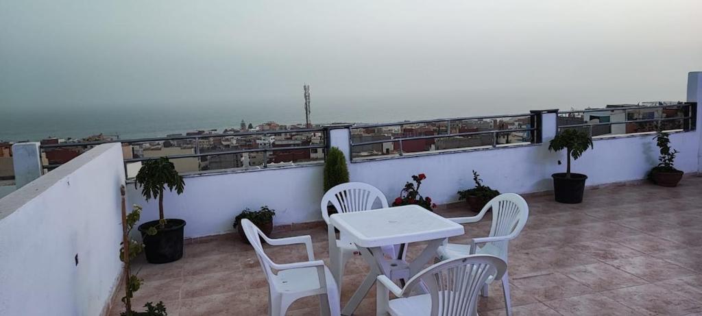 Balkón nebo terasa v ubytování Atlantic view Tamraght