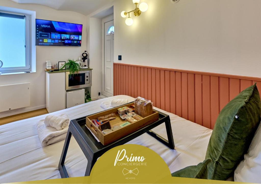 Kuchyň nebo kuchyňský kout v ubytování Le Petit Cocon, Hotel Style Ideal for Professionals or Couples