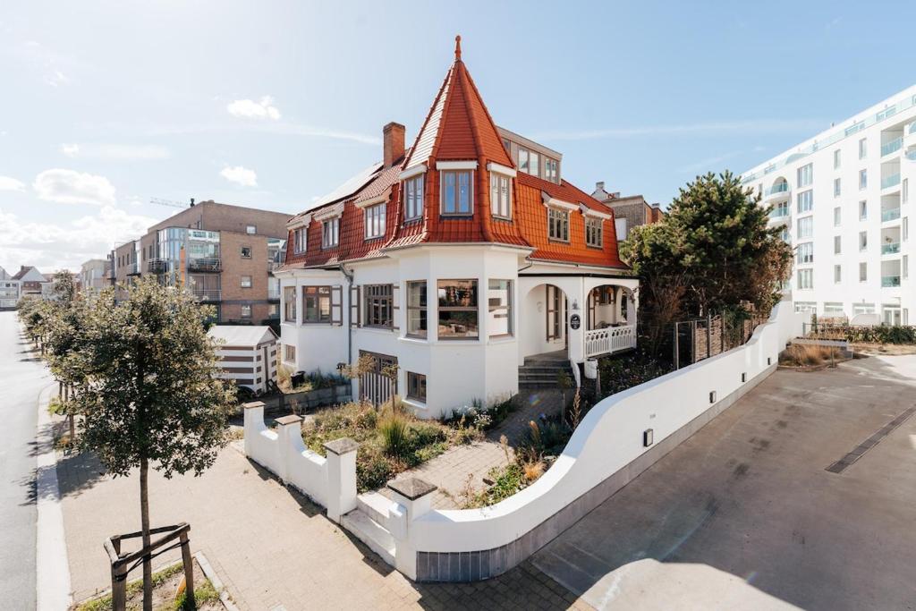 Bygningen som feriehuset ligger i