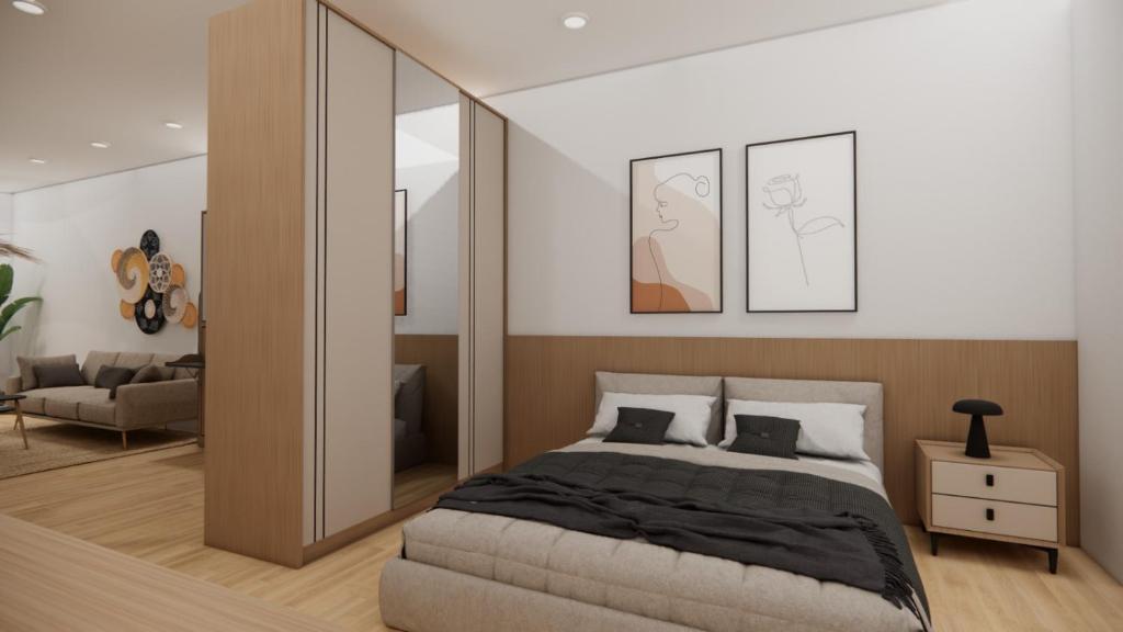 Ένα ή περισσότερα κρεβάτια σε δωμάτιο στο The Rue