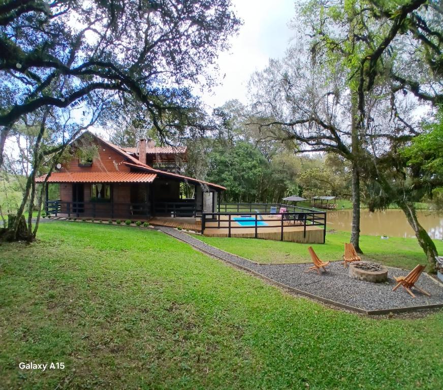 Zahrada ubytování Pousada Caminho do Lago