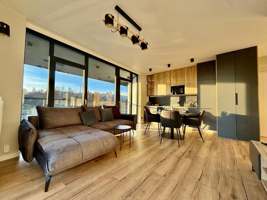 Posezení v ubytování EASY RENT- Szeligowskiego 211 Chodźki Residence, 24h Check-in