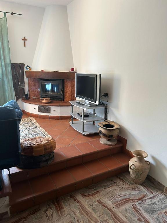 TV a/nebo společenská místnost v ubytování Da Lucio