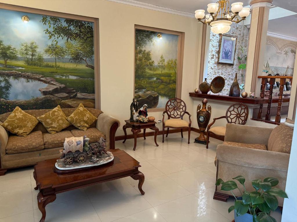 Posezení v ubytování House Loft Loja