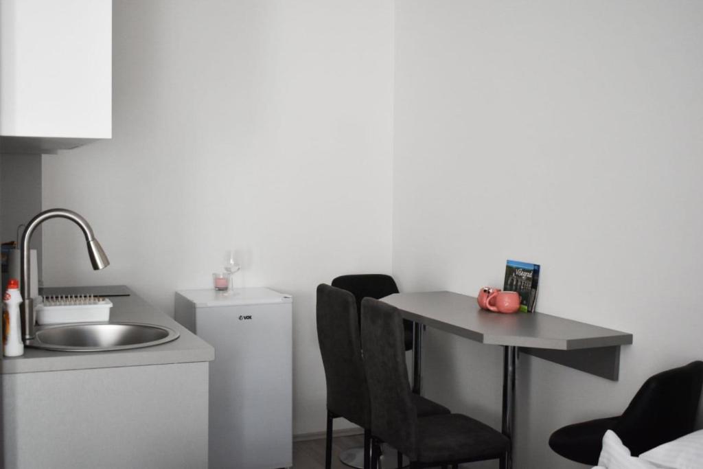 Η κουζίνα ή μικρή κουζίνα στο Apartman Palermo