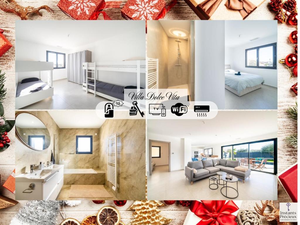 Postel nebo postele na pokoji v ubytování Maison détente Ambiance cosy près d'Arles Nîmes