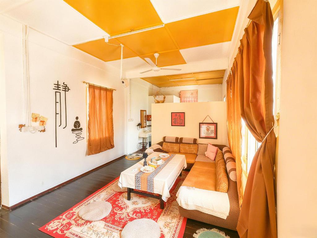 Posezení v ubytování 玖月舒苑