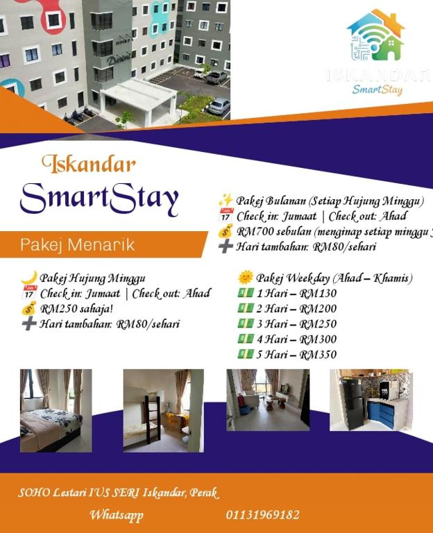 a flyer for aominiumominium seminar in a building at Iskandar SmartStay in Kampong Bota Road