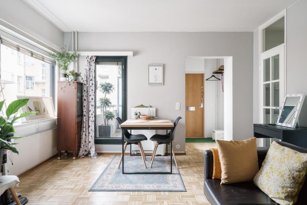 Posezení v ubytování Nordic Green Stay