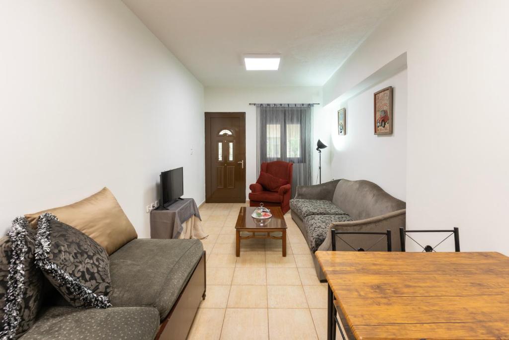 Χώρος καθιστικού στο Manolia