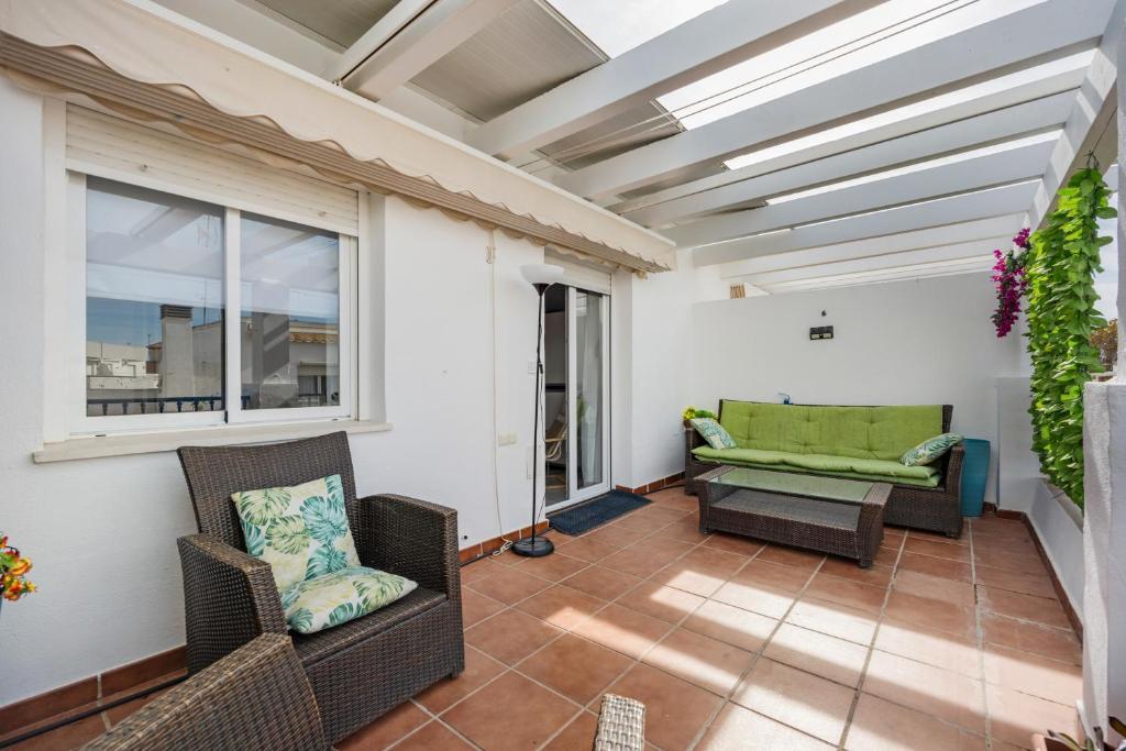 Χώρος καθιστικού στο Atico playa de Rota