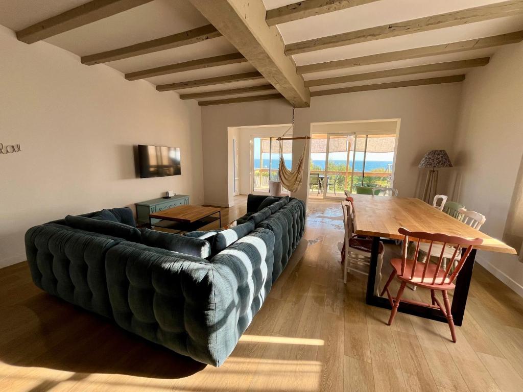 Et opholdsområde på Les Sables Pailletés 12p - face mer