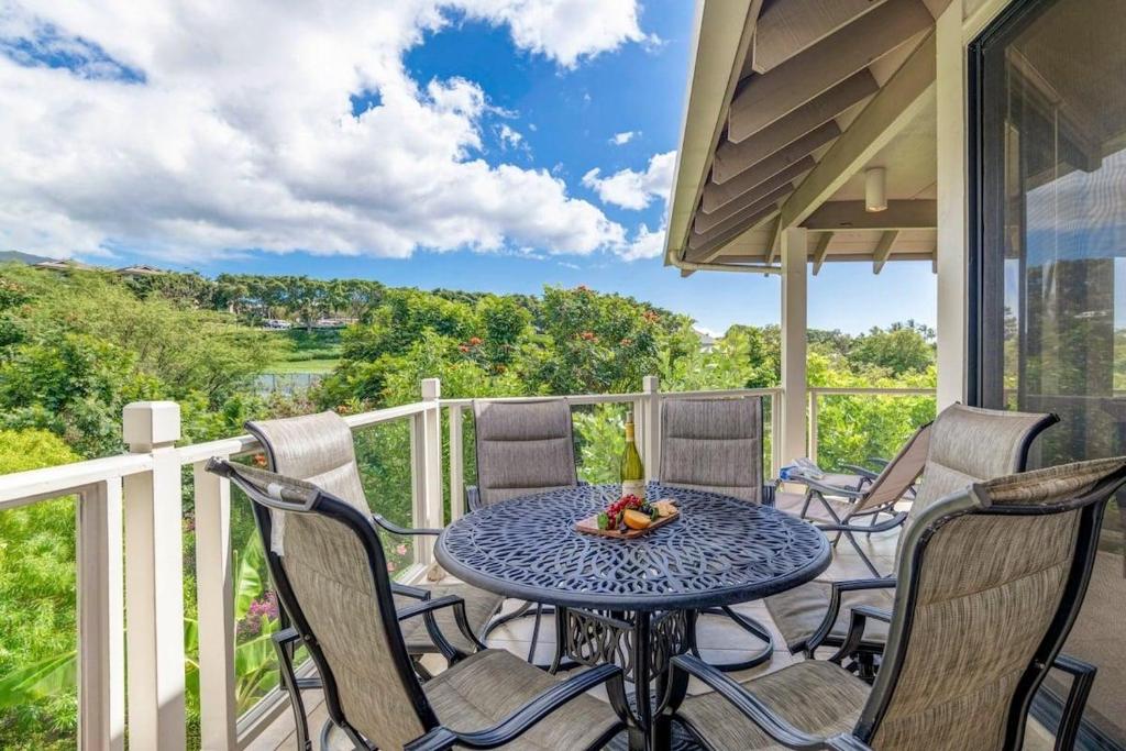 Balkón nebo terasa v ubytování Grand Champions 124 · GC 124 3BD Wailea Condo wAC Pool Hot Tub
