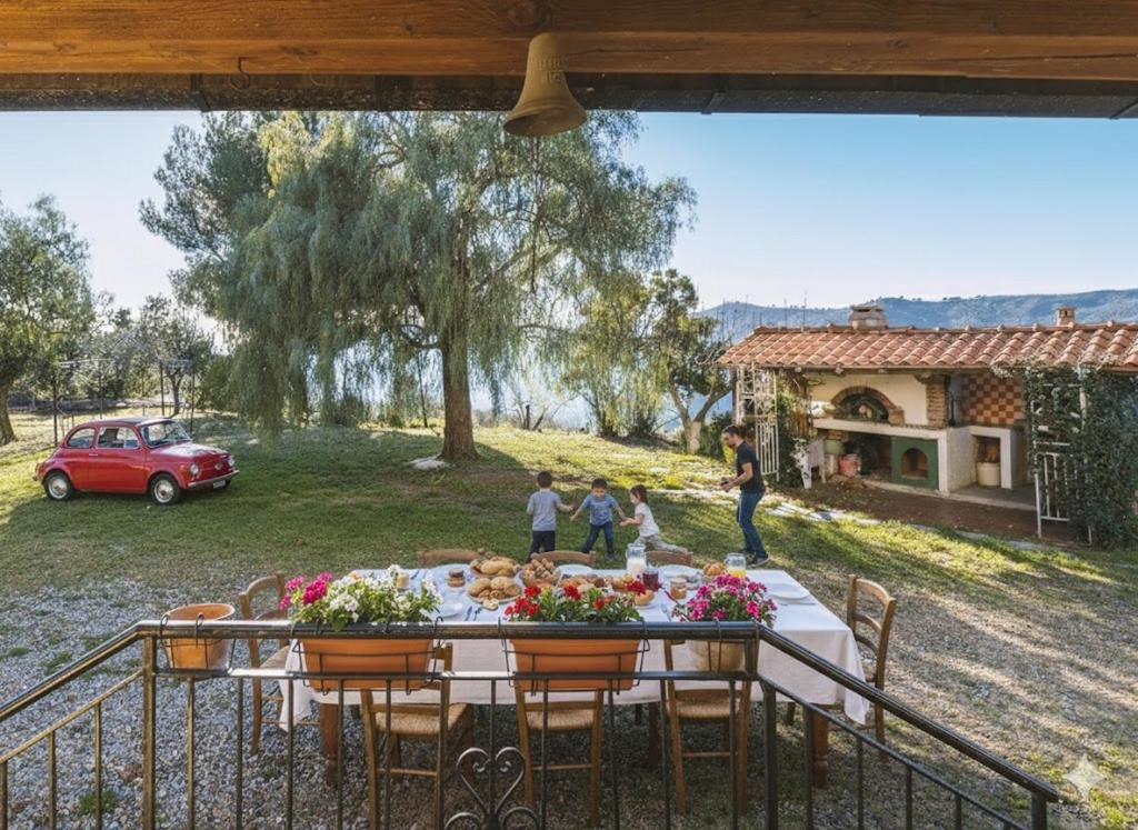 Κήπος έξω από το Villa Ponzio