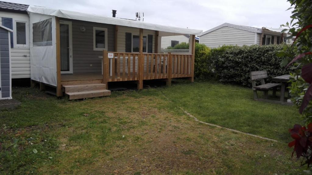 Zahrada ubytování Club Aunis Vendée Mobilhome 6 pers